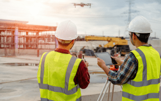 drones en la construcción